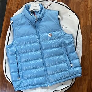 Moncler Sky Blue Men’s Quilted Vest